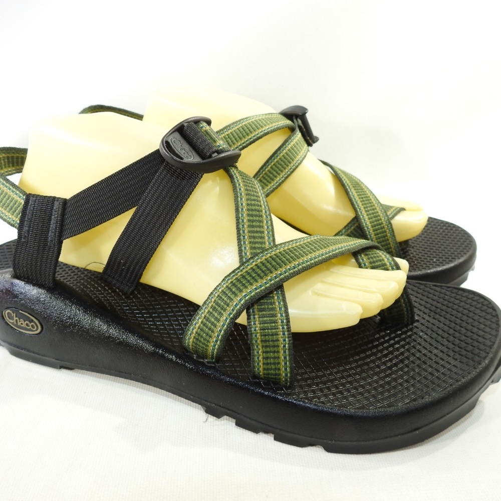 Chaco Sz 12 M Green Water Sport Sandals Mens B4 B9 - Picture 6 of 8